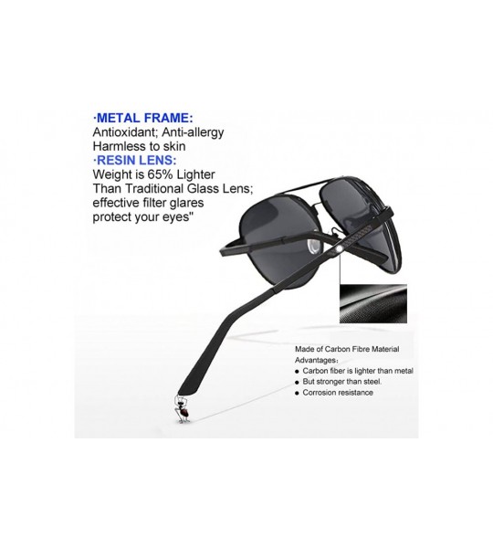 Sport Fashion Aviator Sunglasses for Mens Womens Polarized Sun Glasses Shades - UV400 Protection - C518DZAYW7Y $18.51