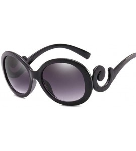 Round BLACK Plastic Small Sunglasses Ladies Sexy Crystal Vintage Tiny Sun Glasses For Women - Bright Black - CI199O0TSU6 $18.27