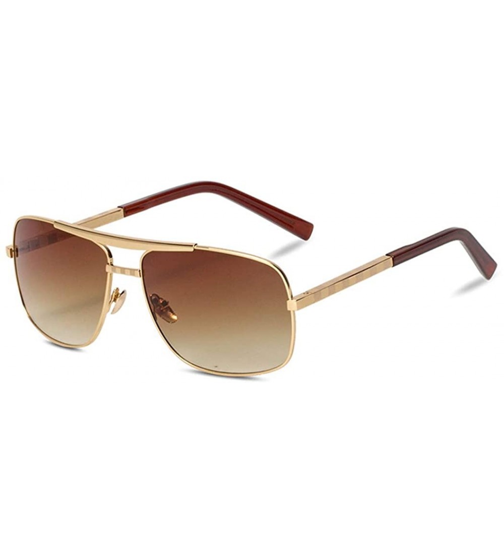 Square Men's and women's fashion sunglasses- retro square glasses- elastic trend sunglasses - C - CJ18S5QDSM0 $76.15