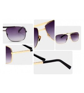 Square Men's and women's fashion sunglasses- retro square glasses- elastic trend sunglasses - C - CJ18S5QDSM0 $76.15