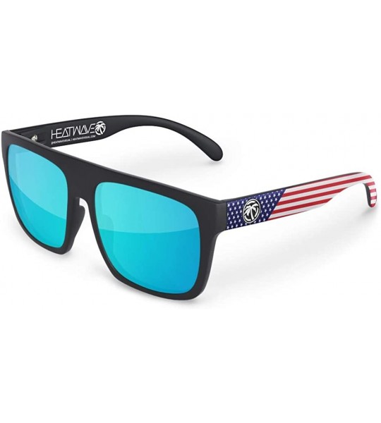 Square Regulator Sunglasses - Stars and Stripes - C218NQA93ZR $71.66