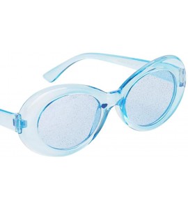 Goggle Novelty Mod Thick Frame Sunglasses Clout Goggles Party Costume for Women Men - Blue - CS18HI4ET7M $16.24