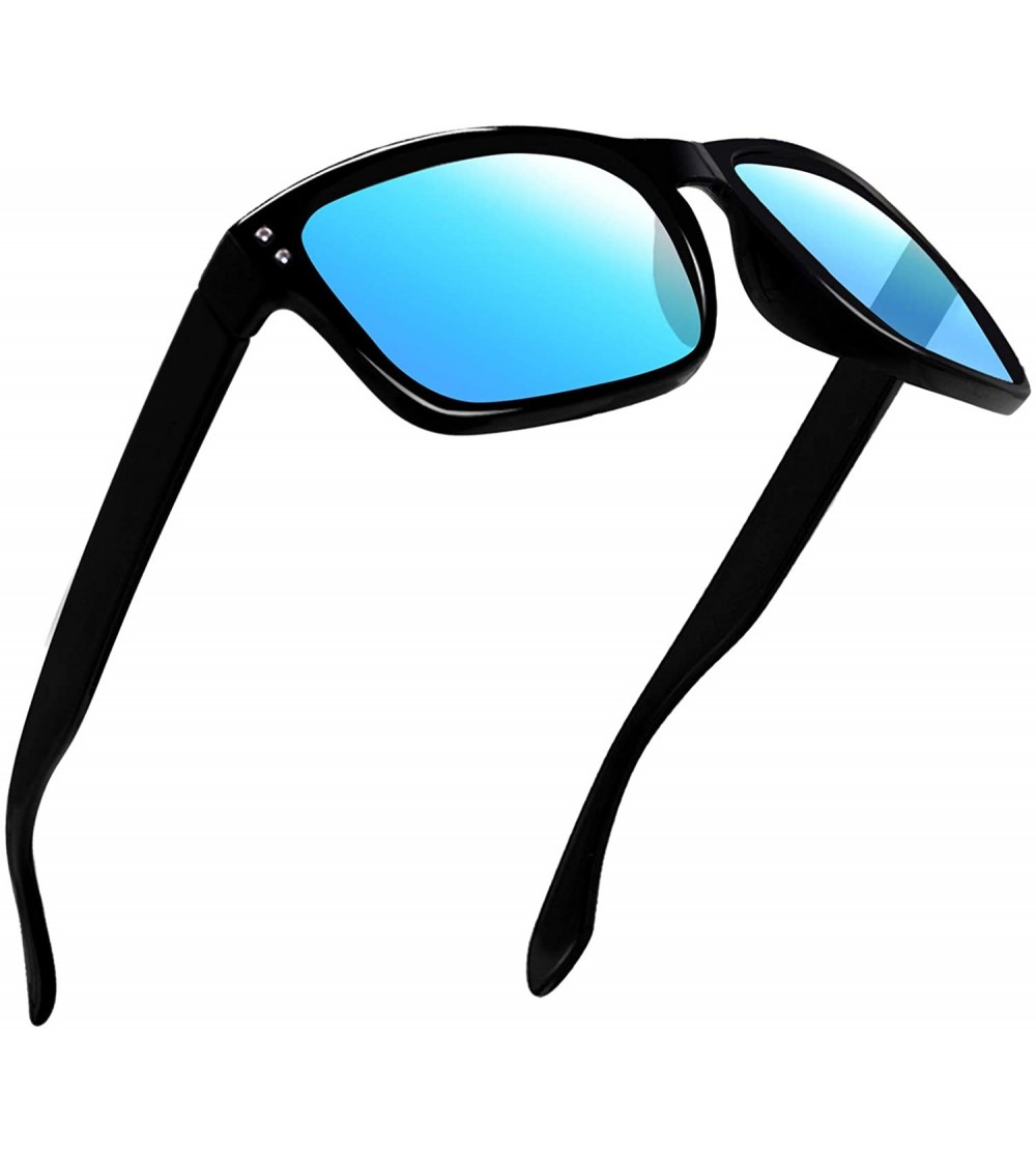 Square Polarized Sunglasses for Men Women Driving Fishing Unisex Vintage Rectangular Sun Glasses - C718G9RN3TT $23.38