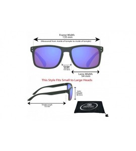 Rectangular Sunglass Readers Horn Rim Frame with Blue Mirrored Lenses for Men and Women NOT BIFOCAL - Black - CQ18OWXG4O4 $31.30