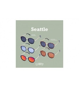 Round Seattle Round Metal Polarized Retro Unisex Sunglasses - Multiple Options - Gloss Tortoise - CK18Q6752CO $32.55