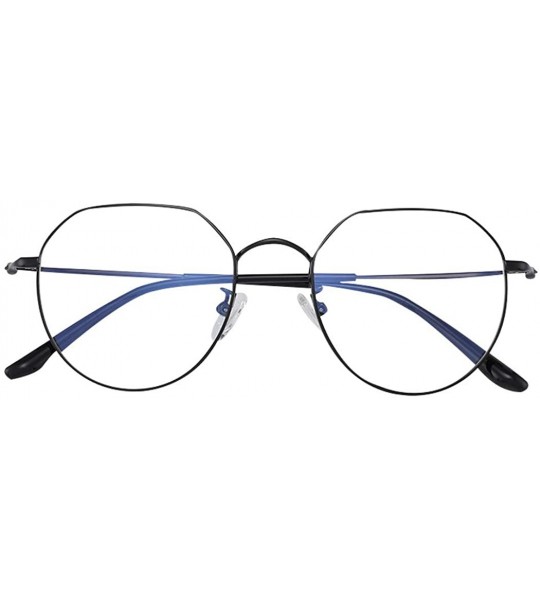 Aviator Fashion personality big frame glasses - unisex box myopia glasses frame - B - CA18RY8EI53 $88.95