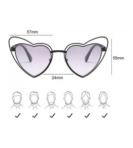 Sport Heart-shaped Sunglasses Driving Glasses Traveling Holiday UV Protection - Pink - CD18DLTC58M $27.41