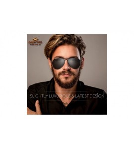 Aviator Aviator sunglasses Polarized Designer Mirrored - A-black - CN18RL736H7 $25.97