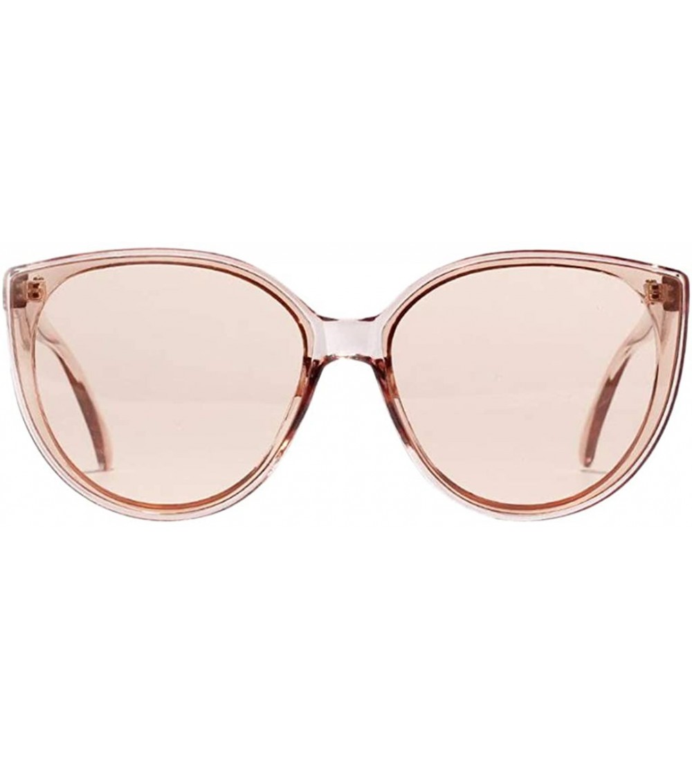 Cat Eye Womens Fashion Cat Eye Sunglasses Rave Eyewear UV400 - Brown - CV195AQXYGQ $17.96