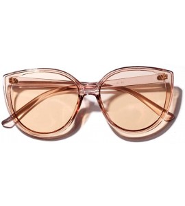 Cat Eye Womens Fashion Cat Eye Sunglasses Rave Eyewear UV400 - Brown - CV195AQXYGQ $17.96