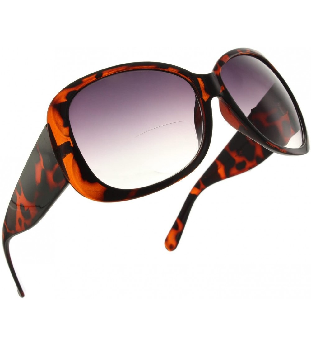 Oversized Jackie O Bifocal Reading Sunglasses Readers for Women [Tortoise - 2.50] - Tortoise - CQ11NX8G9WV $35.22