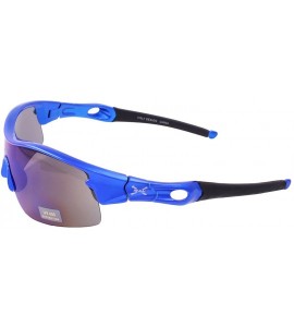 Sport Fashion Sports Half Frame Sunglasses for Baseball Cycling Fishing Golf TZ284 - Blue - CF180O2X7DU $22.54