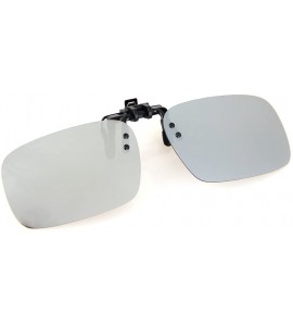 Sport UV Blocking Clip On Polarized Sunglasses - Mirror Flip Up Outdoor Sport Glasses - CV1873SM34O $27.32