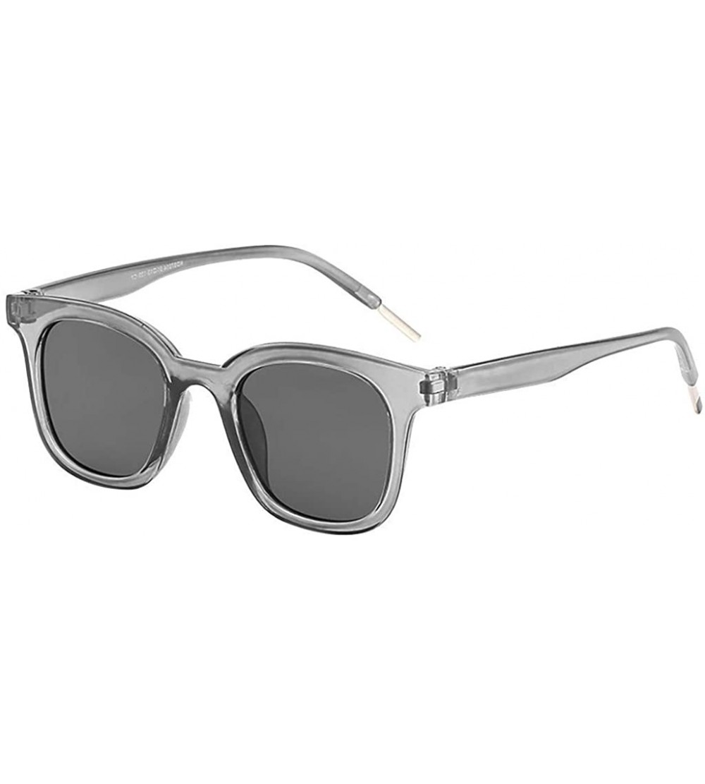 Sport Unisex Classic Polarized Sunglasses Mirrored Lens Lightweight Oversized Frame Glasses - Gray - CE18SSTAUXW $14.61