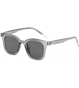 Sport Unisex Classic Polarized Sunglasses Mirrored Lens Lightweight Oversized Frame Glasses - Gray - CE18SSTAUXW $14.61