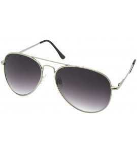 Aviator Aviator Full Reader Mens Sunglasses With Gradient Lens R88 - Silver Frame Gray Lenses - CK18TSNW4U2 $28.35