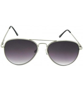 Aviator Aviator Full Reader Mens Sunglasses With Gradient Lens R88 - Silver Frame Gray Lenses - CK18TSNW4U2 $28.35