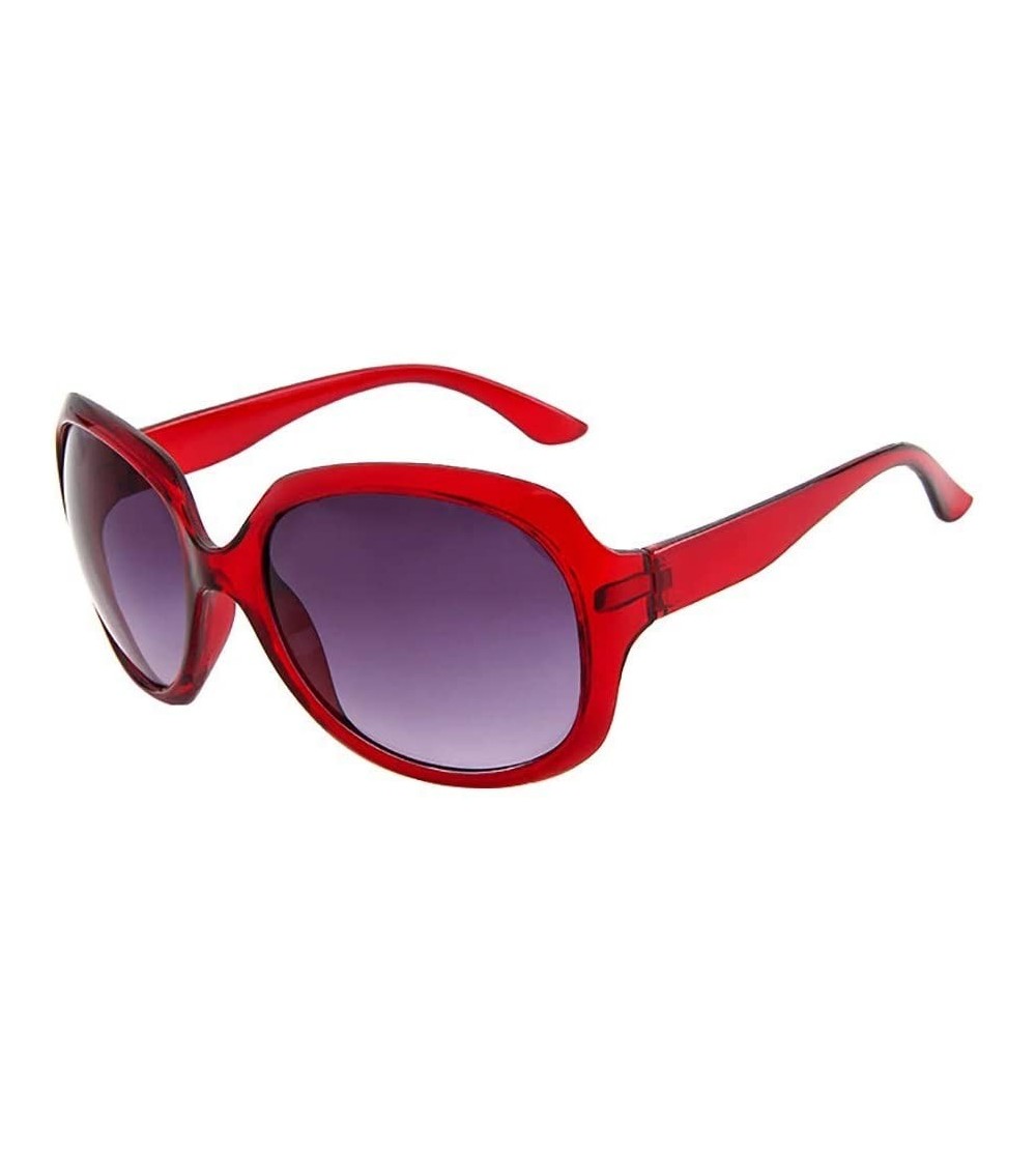 Square Oversized Square Sunglasses Women Vintage UV Protection Irregular Shades - G - CJ18T465LSC $17.59