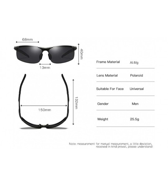 Oval Polarized Sunglasses Sunglasses for Men Polarized Sunglasses for Men - C - CJ198OK4MEY $31.14