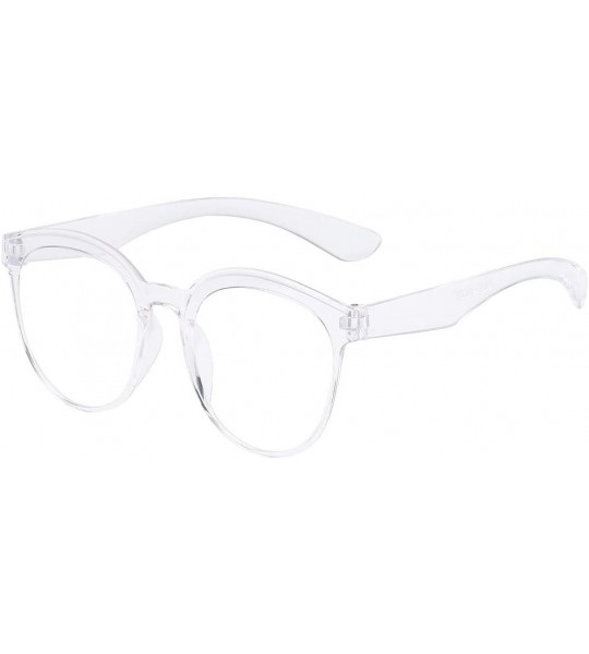 Semi-rimless Sunglasses Transparent Lightweight - E - C8194YS3ED8 $16.25