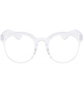 Semi-rimless Sunglasses Transparent Lightweight - E - C8194YS3ED8 $16.25