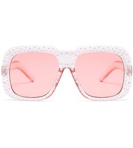 Oval Women Sunglasses Retro Black Drive Holiday Oval Non-Polarized UV400 - Pink - CT18R6XYM42 $17.48