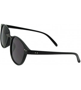 Round Round Retro Full Reader Sunglasses Unisex R67 - Black Frame-non Polarized Gray Lens - CK180UCXDLA $29.45