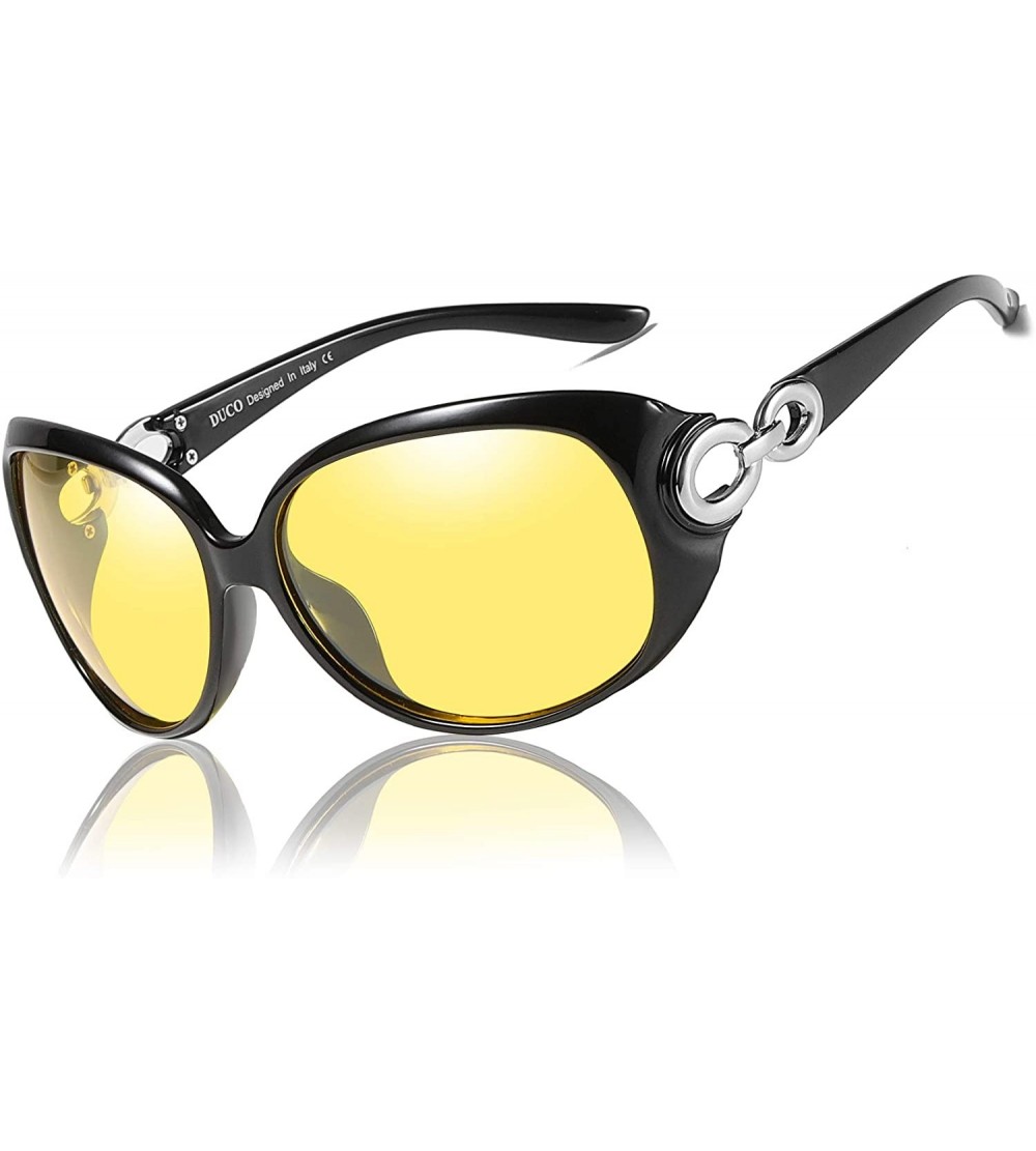 Goggle Night Driving Glasses Anti-glare Eyewear Classic Polarized Night Vision Glasses for Women - C618UQHY0U2 $34.67
