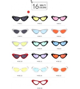 Cat Eye Distaff Fashion Cat Eye Shades Sunglasses Polarized Incorporate Candy Colored Glasses Sunglasses - No.5 - C818Z6D8YL4...