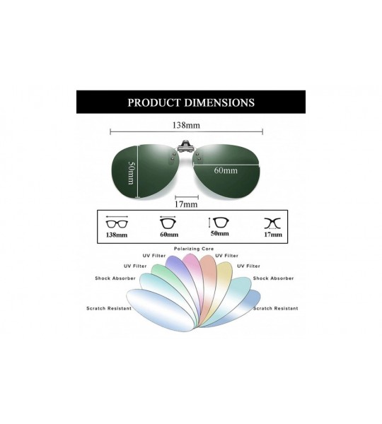 Round Polarized Aviator Sunglasses Anti Glare Prescription - Dark Green - CP1963X9CRD $22.17