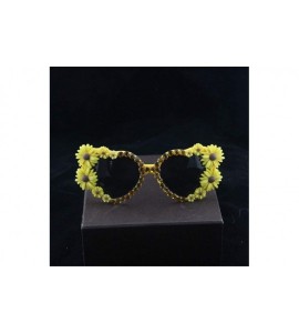 Goggle Floral Printed Anti-Uv Eyes Protection Eyewear Uv400 For Women - Black - CV18WDR4WIA $24.30