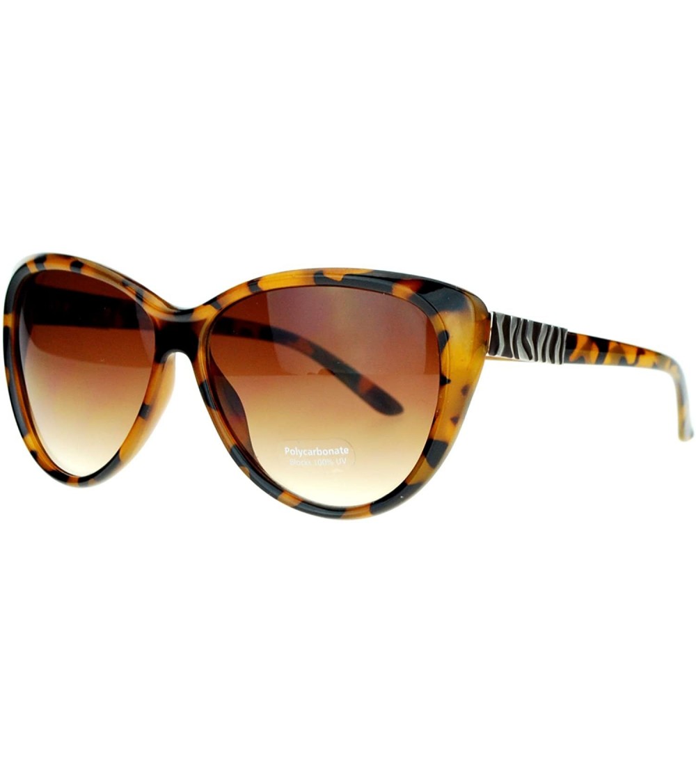 Butterfly Retro Womens Diva Oversized Cat Eye Style Butterfly Sunglasses - Tortoise - CE122KQ8JIN $20.18
