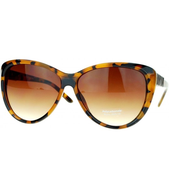 Butterfly Retro Womens Diva Oversized Cat Eye Style Butterfly Sunglasses - Tortoise - CE122KQ8JIN $20.18