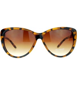 Butterfly Retro Womens Diva Oversized Cat Eye Style Butterfly Sunglasses - Tortoise - CE122KQ8JIN $20.18