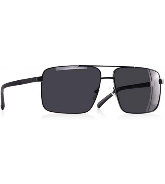 Square 2019 NEW DESIGN Men's Glasses Polarized Sunglasses Men Driving C1Matte Black - C1matte Black - CW18Y6TMDRQ $31.06