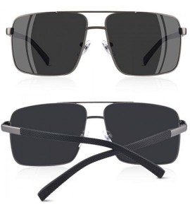 Square 2019 NEW DESIGN Men's Glasses Polarized Sunglasses Men Driving C1Matte Black - C1matte Black - CW18Y6TMDRQ $31.06