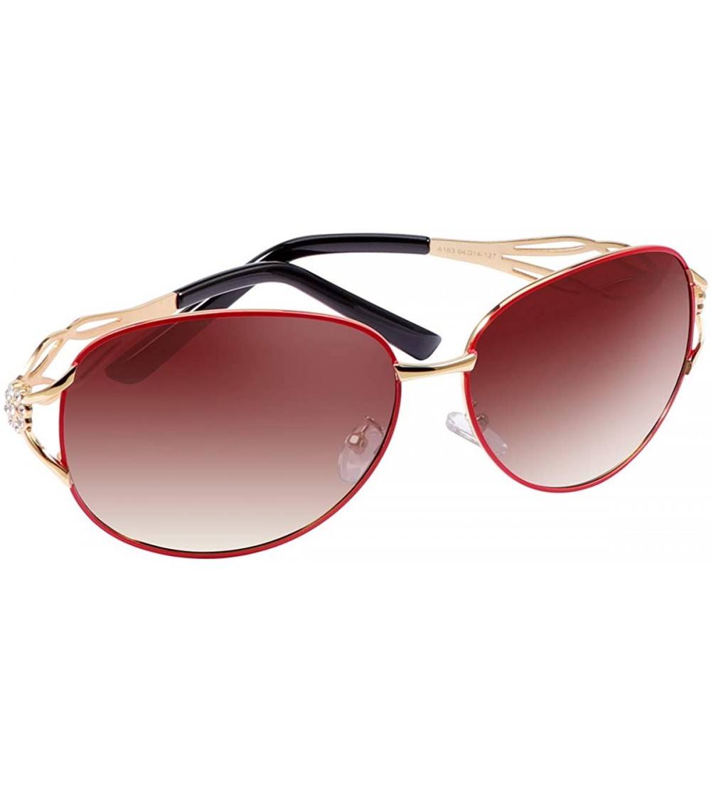 Sport Polarized Sunglasses Driving Blocking Eyeglasses - A163-red - CW18WX073LX $28.05