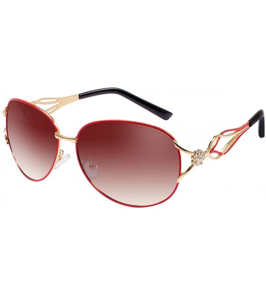 Sport Polarized Sunglasses Driving Blocking Eyeglasses - A163-red - CW18WX073LX $28.05