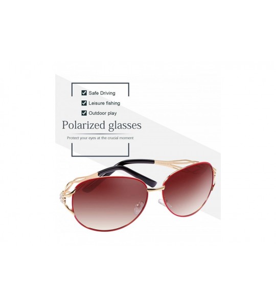 Sport Polarized Sunglasses Driving Blocking Eyeglasses - A163-red - CW18WX073LX $28.05