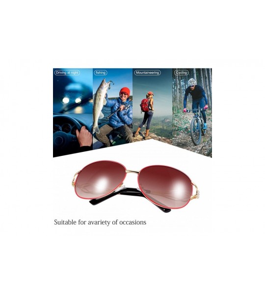 Sport Polarized Sunglasses Driving Blocking Eyeglasses - A163-red - CW18WX073LX $28.05