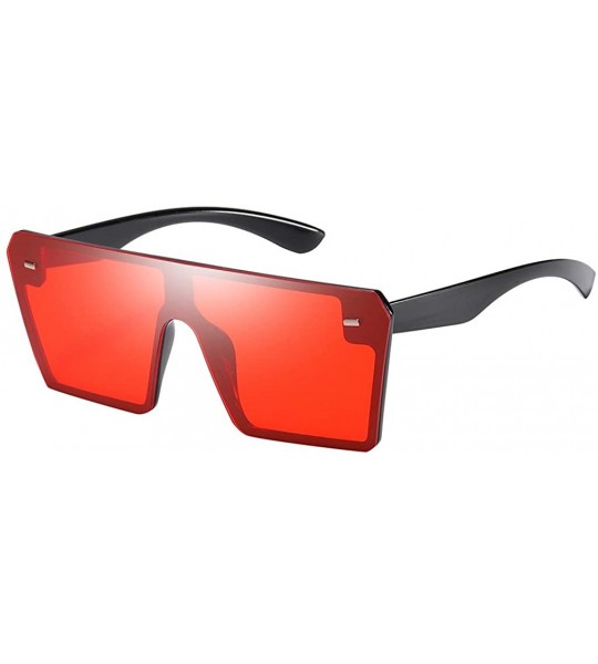 Oversized Unisex Fashion Eyewear Unique Sunglasses Polarized Retro Glasses - Multicolor D - CD197C9YHGX $15.83