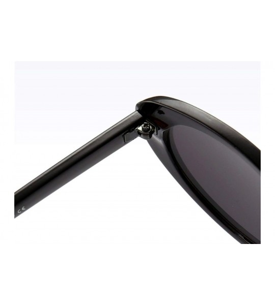 Oval Sunglasses belittled Oval Low Sunglasses - Eye Glasses Casual Fashion Sunglasses (Color D) - D - CS199MEYADM $74.07