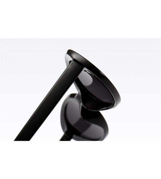 Oval Sunglasses belittled Oval Low Sunglasses - Eye Glasses Casual Fashion Sunglasses (Color D) - D - CS199MEYADM $74.07