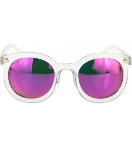 Round Fashion Circle Sunglasses Vintage Round Glasses For Men Women L501 - Transparent Pink - C812OHZRGTR $47.68
