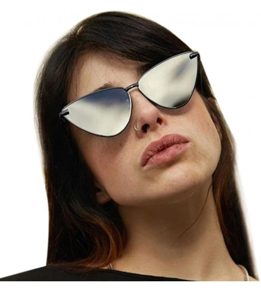 Cat Eye Women's Sunglasses-Vintage Sunglasses Cat Eye Shades Frame UV Sun Glasses - A - C818E495W09 $18.83