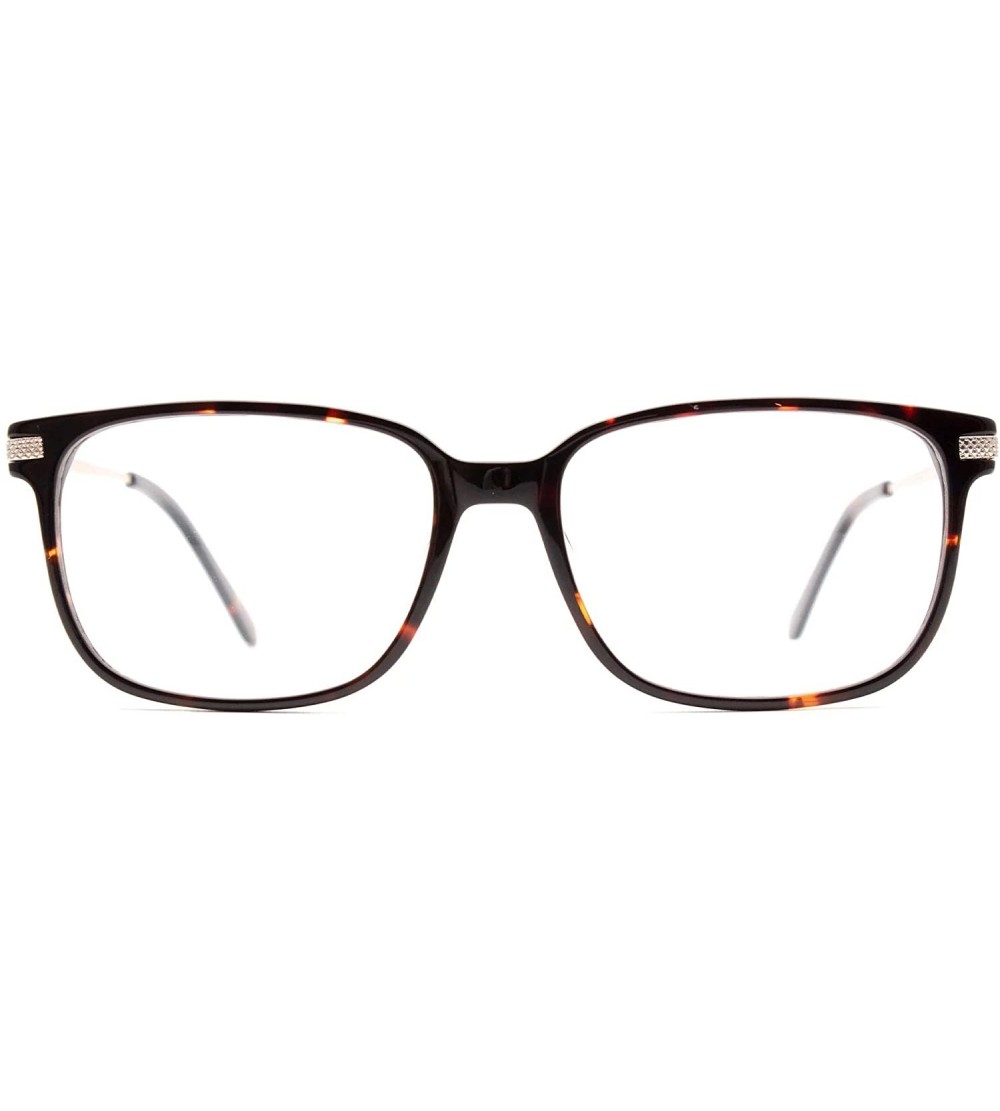 Square Eyeglasses 1724 Fashion Square - for Womens-Mens 100% UV PROTECTION - Leopard - CC192THKX8O $52.65