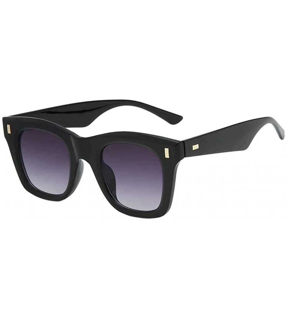 Goggle Women's Oversize x Sunglasses Mask Sunglasses Integrated Square Width Glasses Oversize - B - CU18Q7Q9X2W $17.35