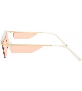 Aviator "Planco" Designer Eyewear - Gold/Brush - C518SLMYKDE $35.21