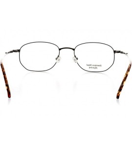 Oval Optical Eyewear with Magnetic Clip-On Sunglass - Oval Shape - Metal Full Rim Frame - Gunmetal Amber - C418WDC6XR9 $100.89