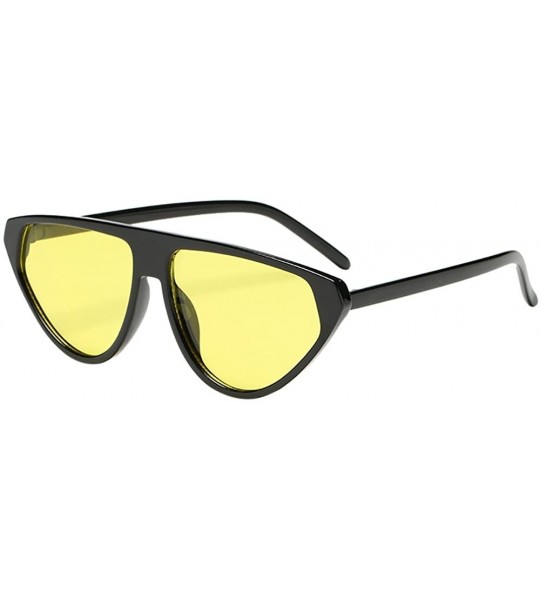 Goggle Women Man Fashion Vintage Irregular Shape Sunglasses Retro Eyewear - C - CS18OAIK93C $16.52